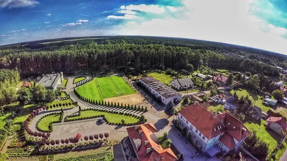 Zdjęcie z lotu ptaka ukazujące teren gminy