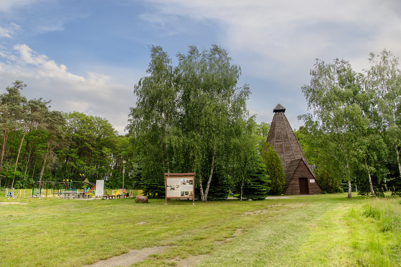 Zdjęcie przedstawiające wigwam w Wijewie