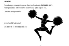 Poszukiwany trener do cheerleaderek