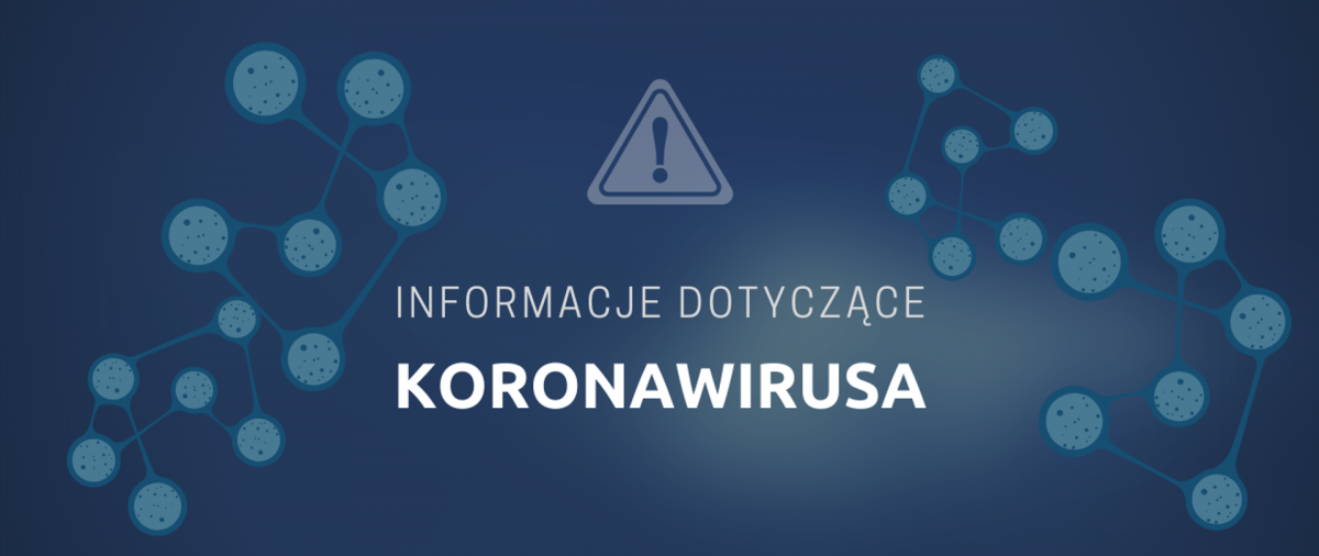 napis aktualne zasady dotycząc koronawirusa