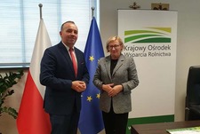 Spotkanie z Dyrektorem Generalnym Małgorzatą Gośniowską-Kola w Krajowym Ośrodku Wsparcia Rolnictwa w Warszawie 