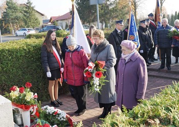 Zdjęcie przedstawia uczestników obchodów 11 listopada 