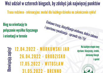 Plakat wydarzenia Facebook wydarzenia: Puchar Powiatu Leszczyńskiego w biegu z mapą.