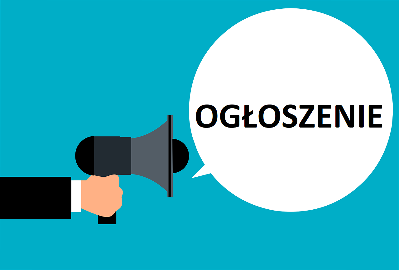 plakat ogłoszenie