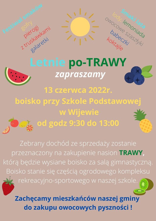 plakat letnie potrawy