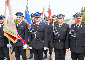 Uczestnicy obchodów 90 lecia osp Potrzebowo