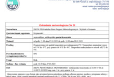 Ostrzeżenie meteorologiczne 