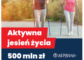 Plakat pod hasłem AKTYWNA JESIEŃ SENIORA