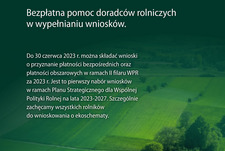 Bezpłatna pomoc doradców rolniczych przy wnioskach o dopłaty bezpośrednie