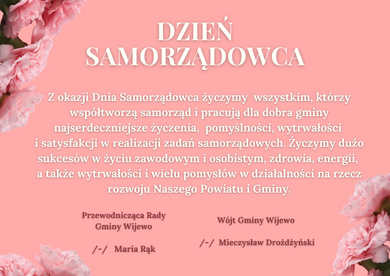 życzenia z okazji dnia samorządowca