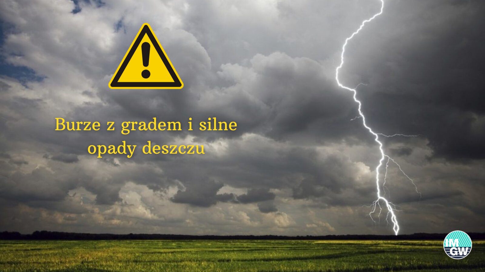 ostrzeżenie meteorologiczne przed burzą z deszczem