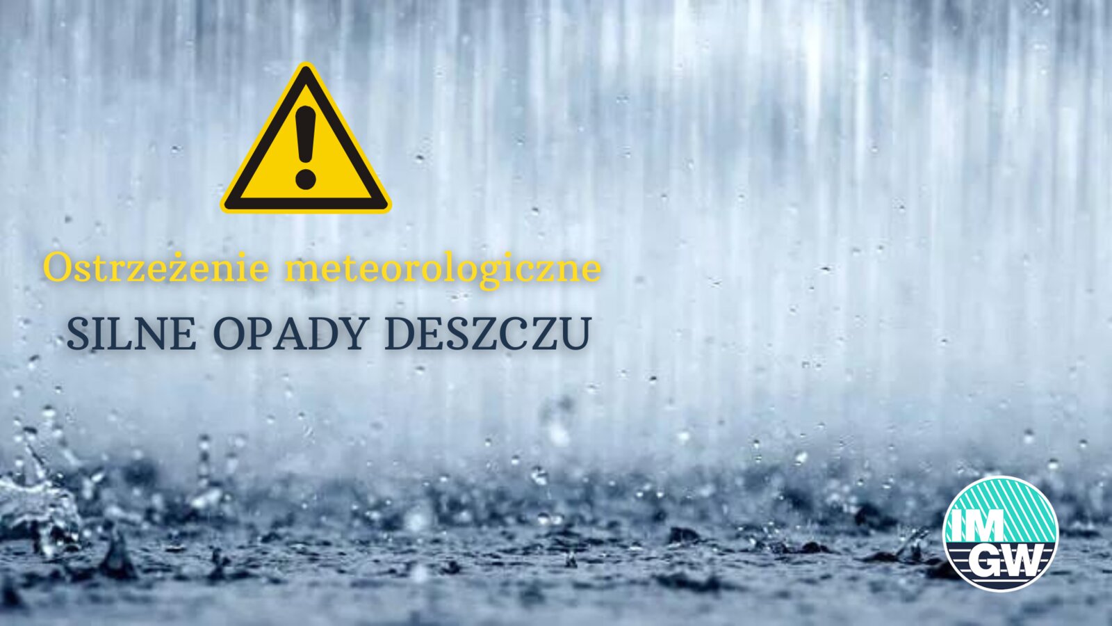 ostrzeżenie meteorologiczne o silnych opadach