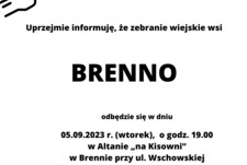 Zebranie Wiejskie wsi Brenno