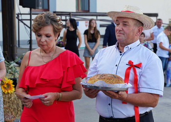 Zdjęcie przedstawia uczestników Dożynek Gminnych w Wijewie