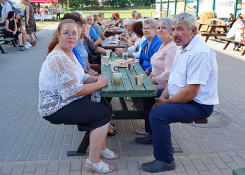 Zdjęcie przedstawia uczestników Dożynek Gminnych w Wijewie