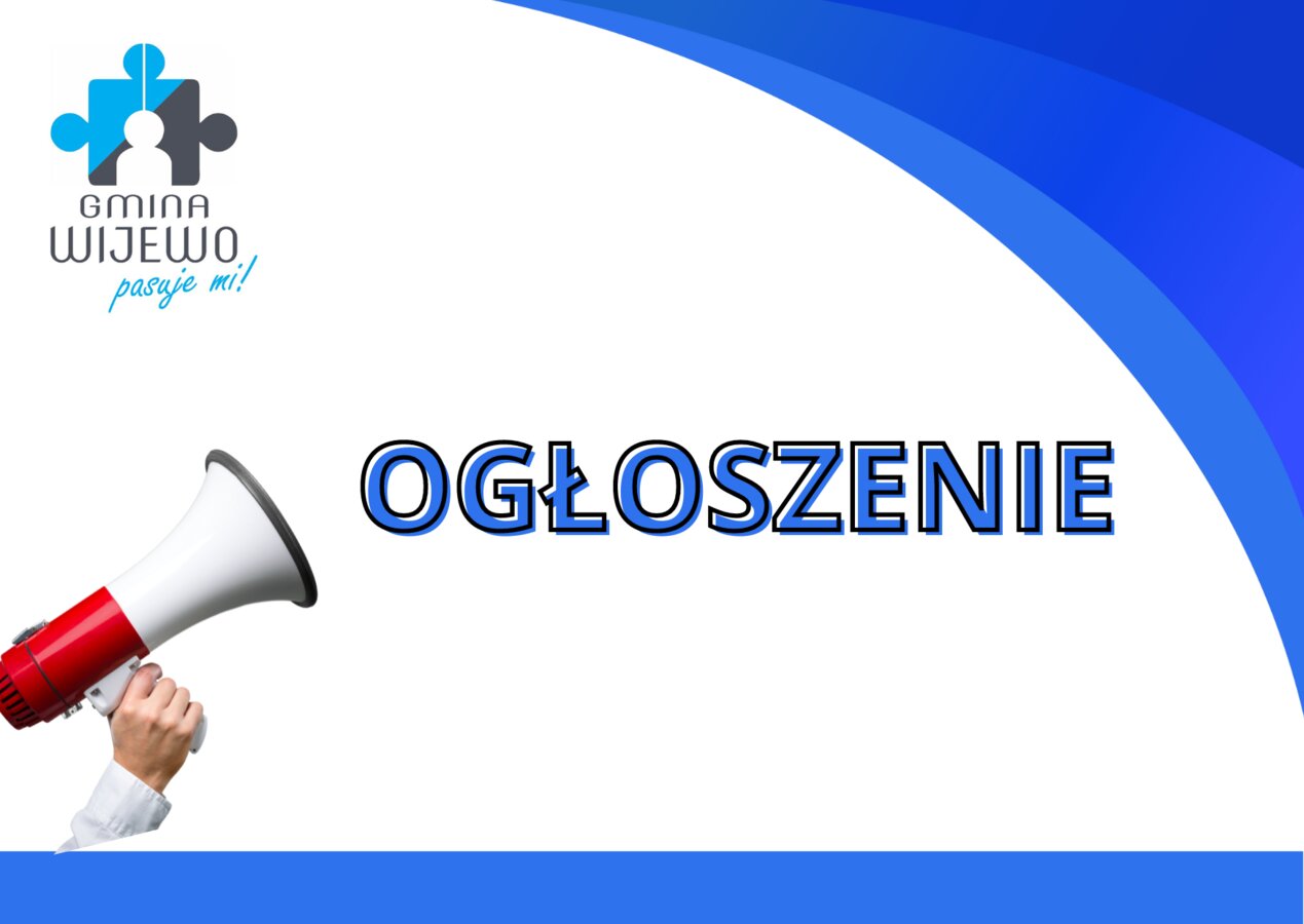 napis ogłoszenie