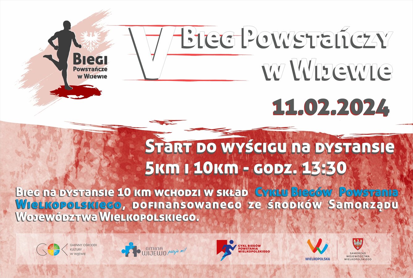 zdjecie przedstawia plakat informujący o biegu powstańczym 