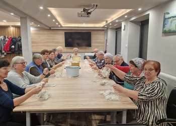 Zdjęcie przedstawia uczestników Klubu Seniora