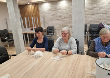 Zdjęcie przedstawia uczestników Klubu Seniora