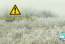 Ostrzeżenie meteorologiczne - przymrozek