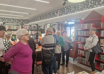 Zdjęcie przedstawia uczestników Klubu Seniora