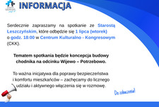 spotkanie ze Starostą w spr. koncepcji budowy chodnika Wijewo - Potrzebowo