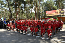 Ślubowanie na  XIX Obozie MDP w Brennie 