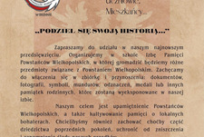 Szkoła tworzy Izbę Pamięci o Powstańcach Wielkopolskich