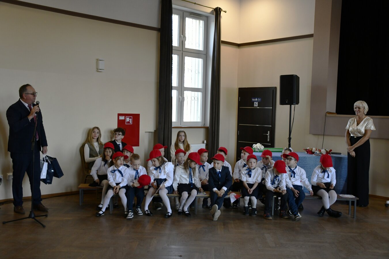 Zdjęcie przedstawia wystąpienie Pana Wójta