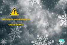 Ostrzeżenie meteorologiczne - opady śniegu