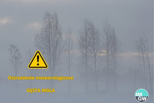 Ostrzeżenie meteorologiczne - gęsta mgła