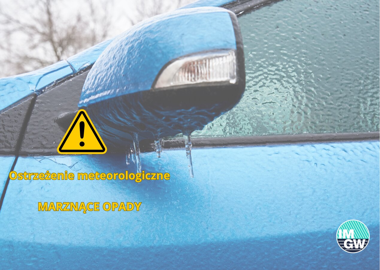 Informacja -ostrzeżenie meteorologiczne - opady marznące