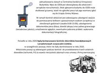 Informacja -  kontrole pieców oraz przydomowych kotłowni opalanych paliwem stałym na terenie gminy