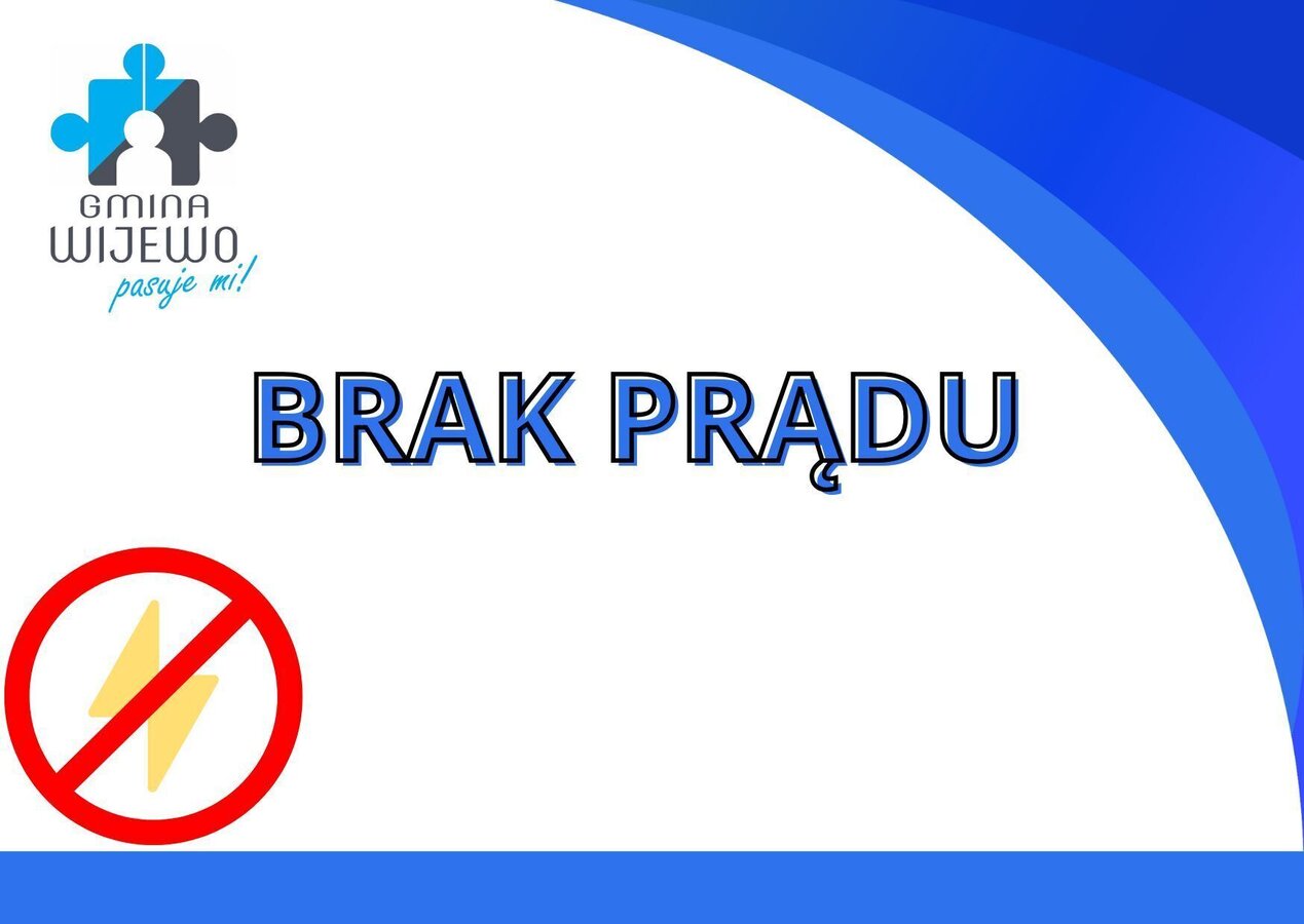 informacja brak prądu